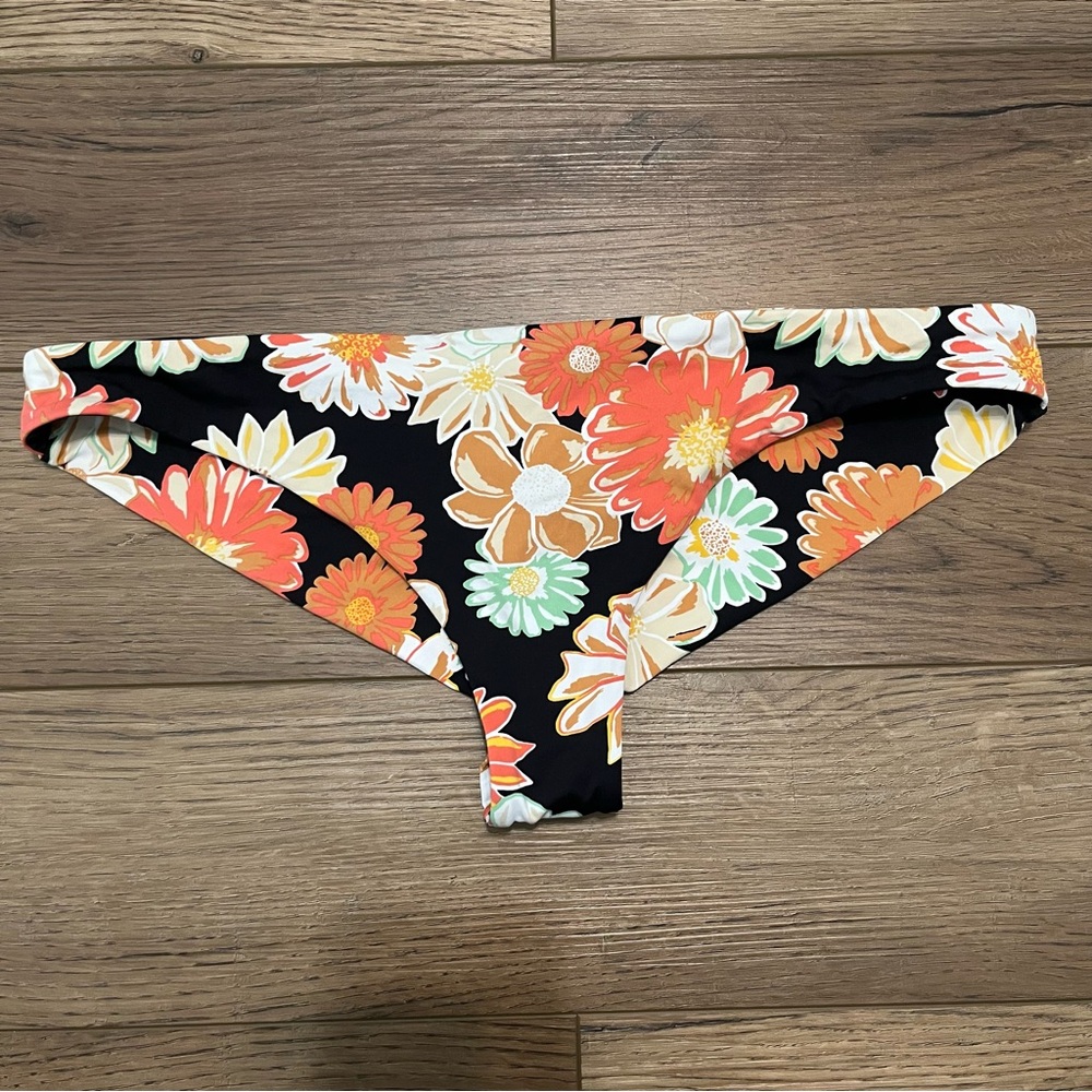 Floral Retro Print Bikini Bottoms